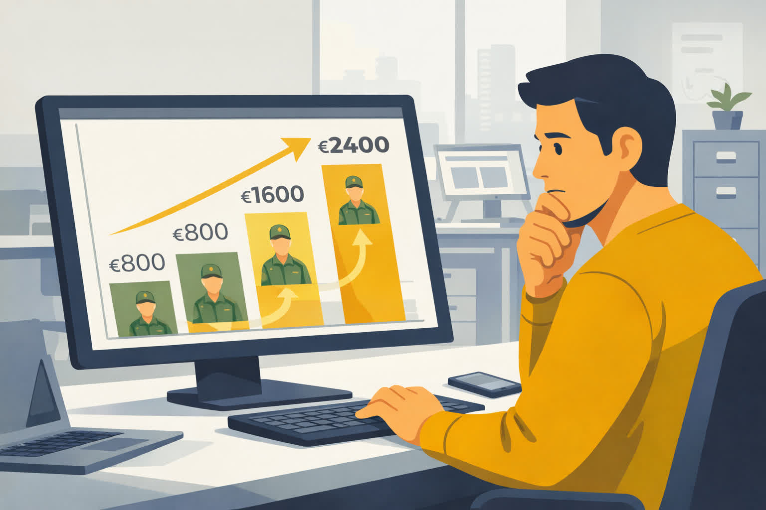 Multas acumuladas por incumplir registro horario digital trabajadores