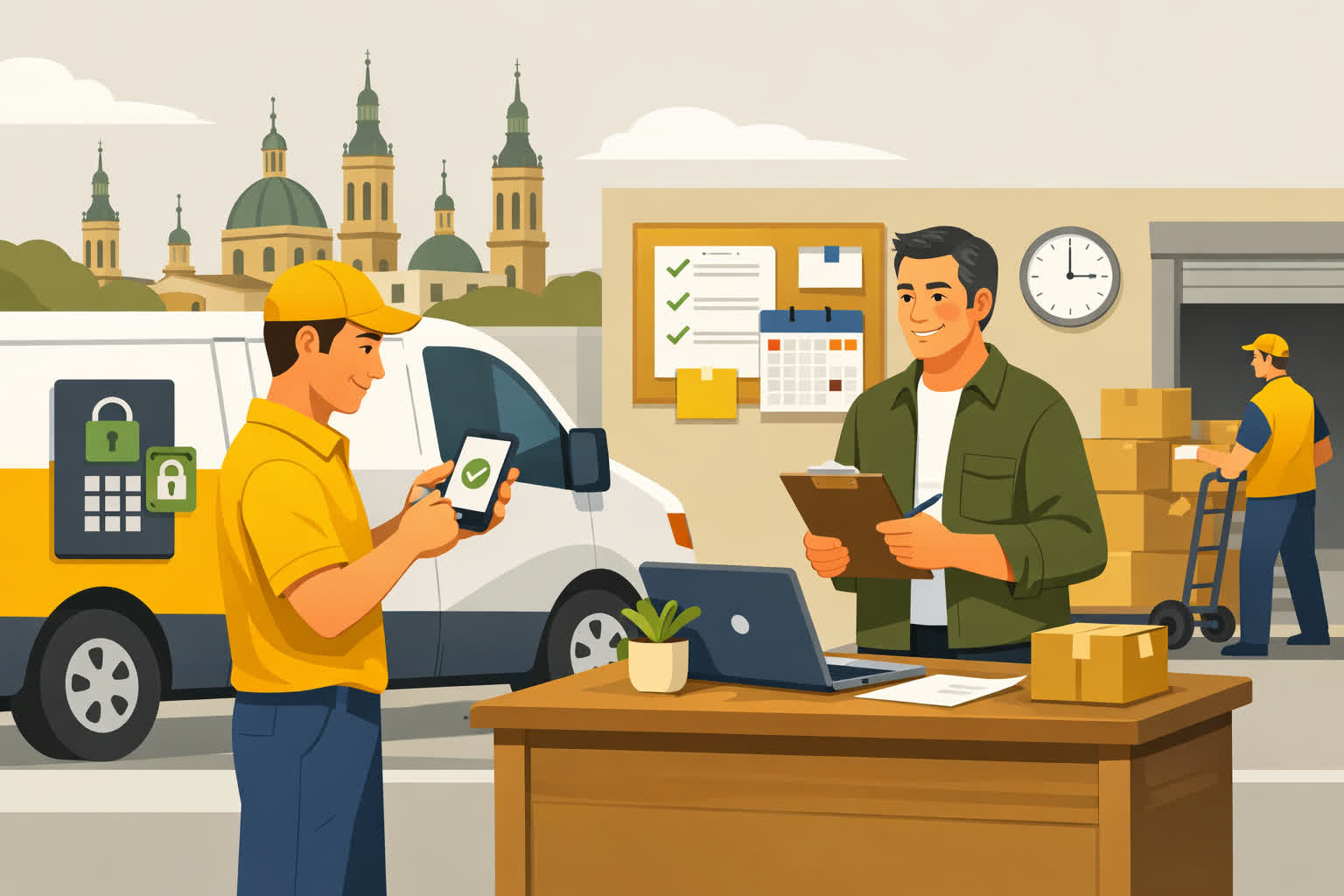 App de fichaje para pymes de reparto y logística en Zaragoza