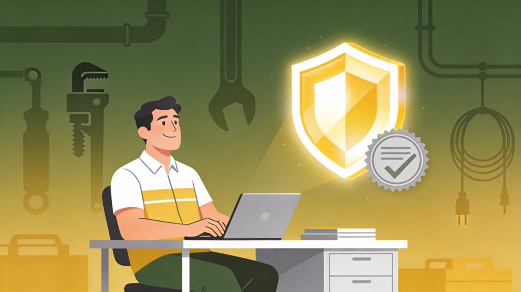 Empresario de gremio en Bilbao protegido legalmente con software de registro horario digital.