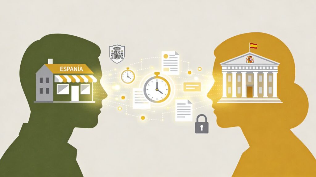 Conexión digital entre empresa y la Inspección de Trabajo para el fichaje digital interoperable.