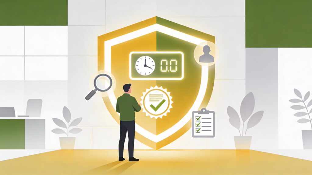 Empresario protegido ante inspección de trabajo gracias al fichaje digital interoperable.