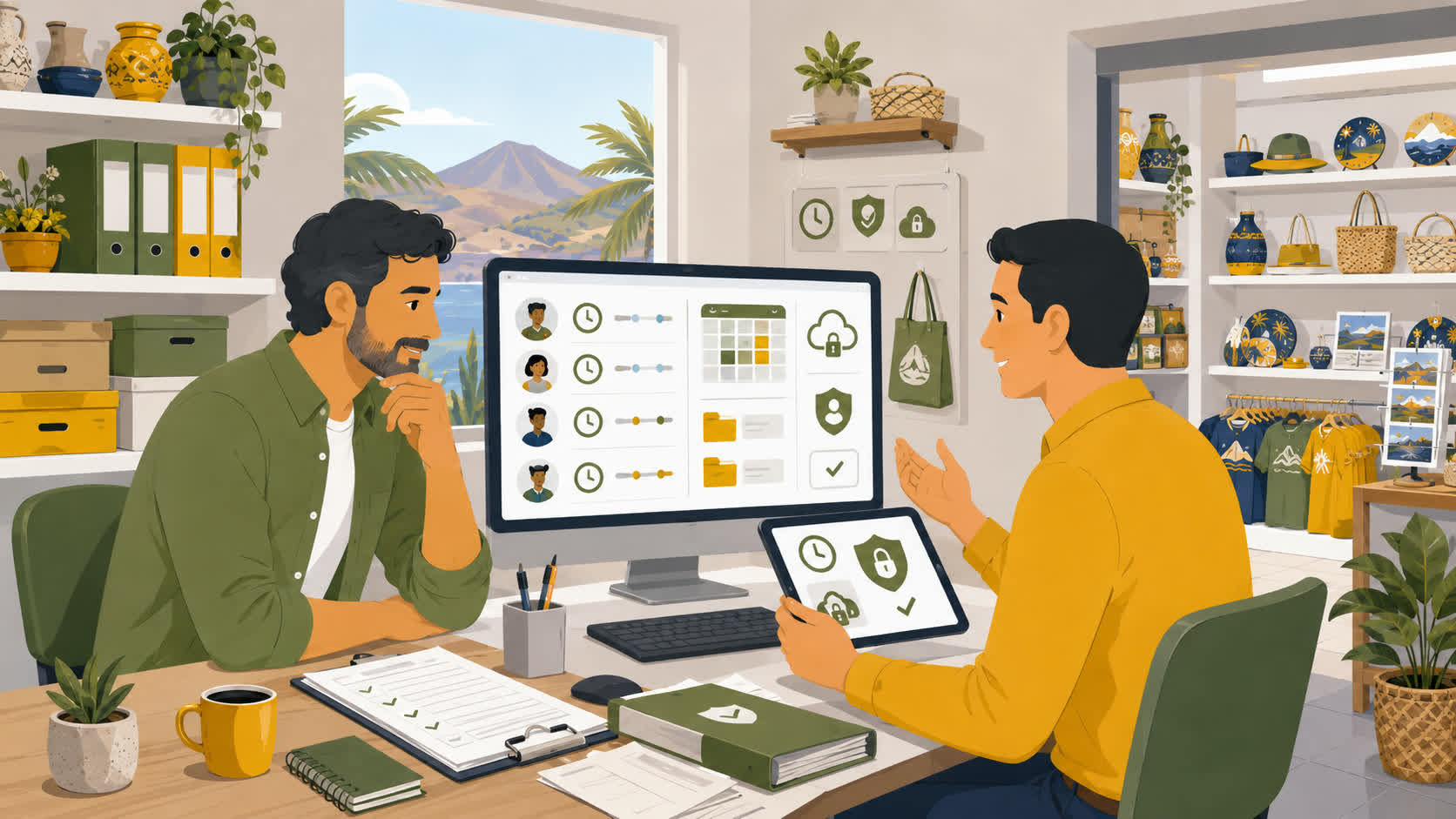 Comercio turístico de Tenerife preparado para inspección de registro horario