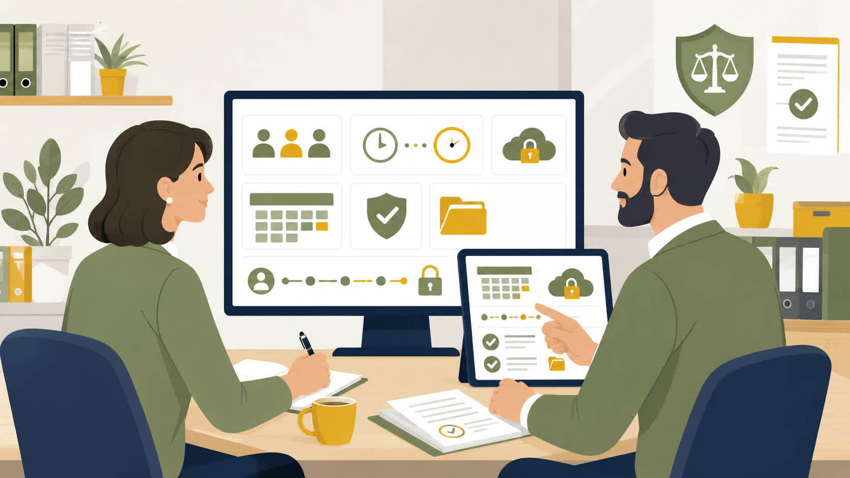 App de fichaje laboral con registros seguros e informes preparados para inspección