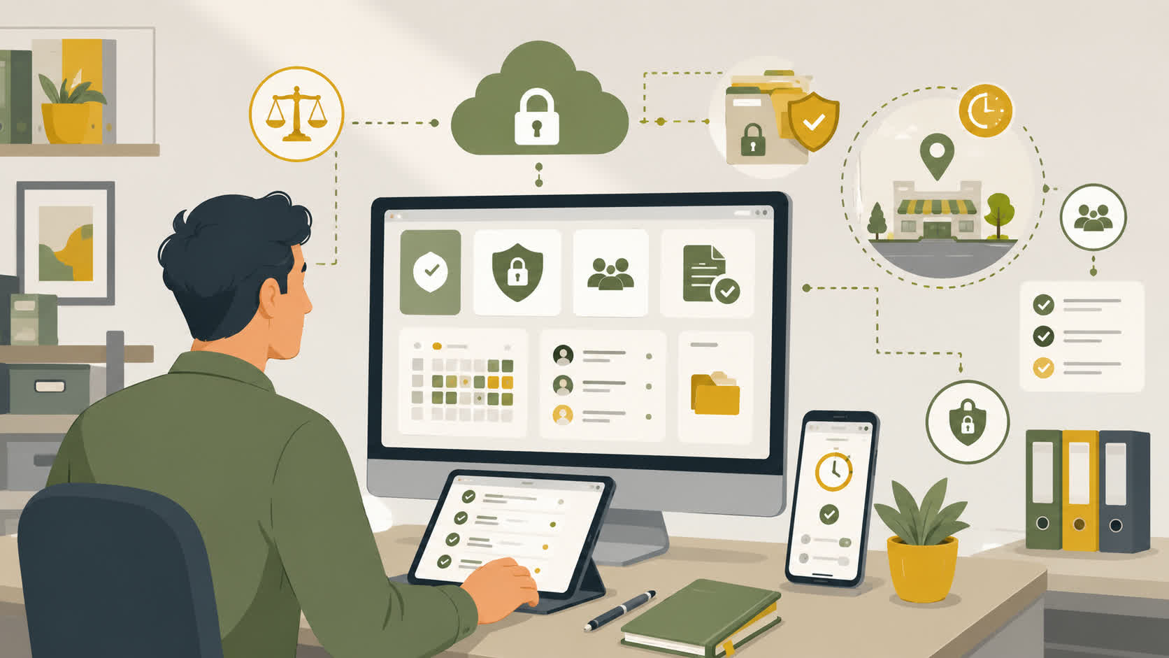 App de fichaje móvil con protección de datos y registro horario seguro