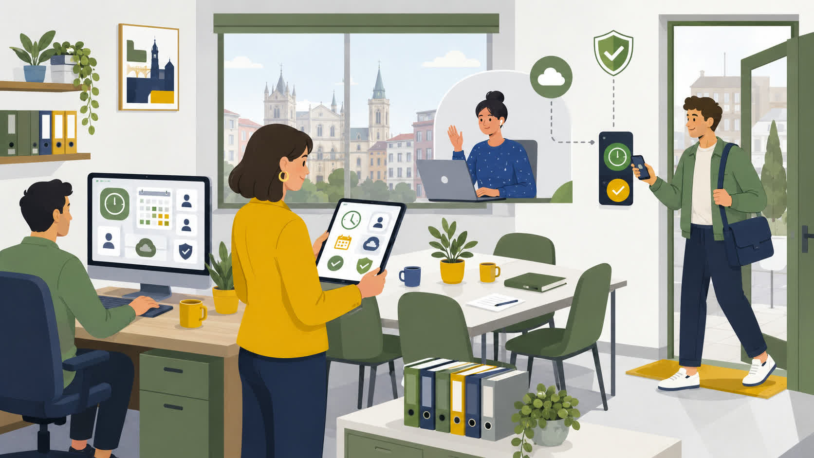 Fichaje digital para pequeñas agencias y empresas de servicios en Valladolid