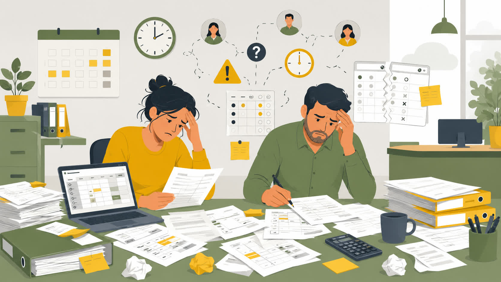 Problemas del control manual de horas trabajadas en pymes