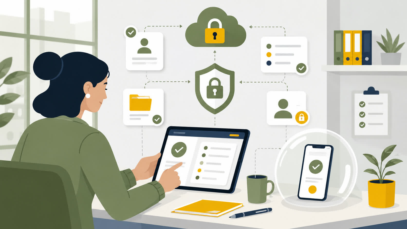 Protección de datos en app de fichaje digital para empleados