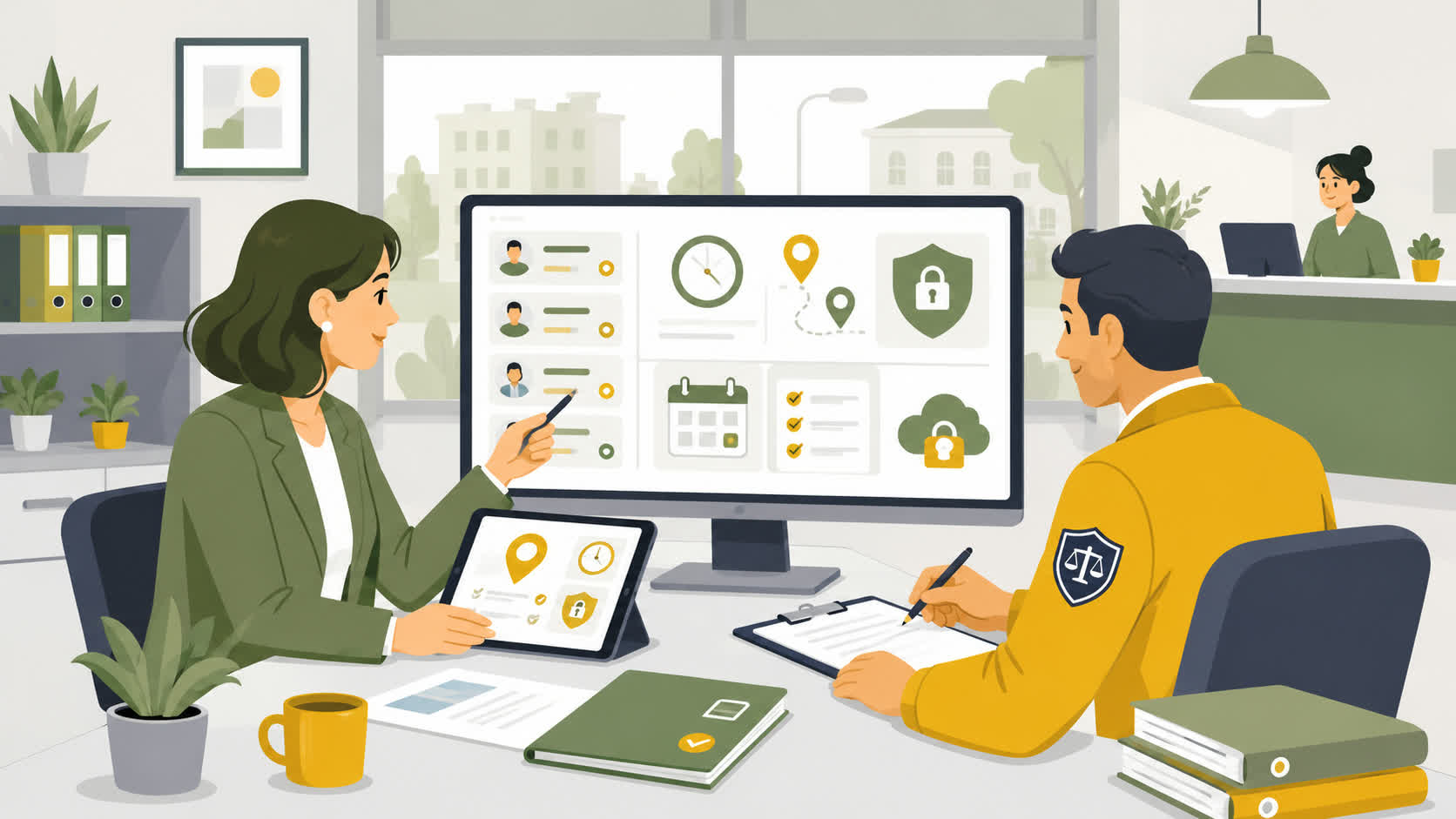 Registro horario con geolocalización preparado para inspección laboral