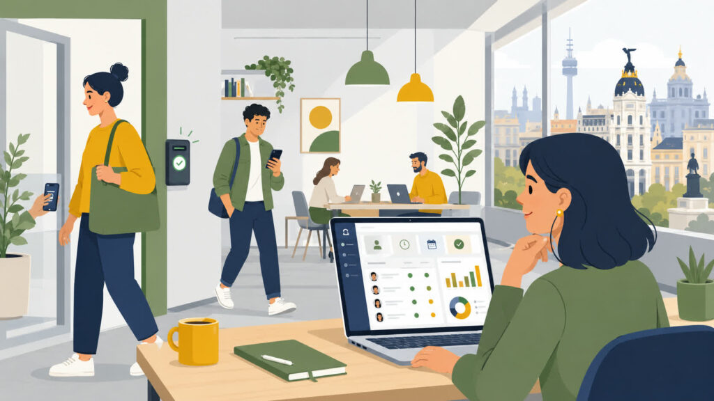 App para fichar empleados desde el móvil en una pyme de Madrid