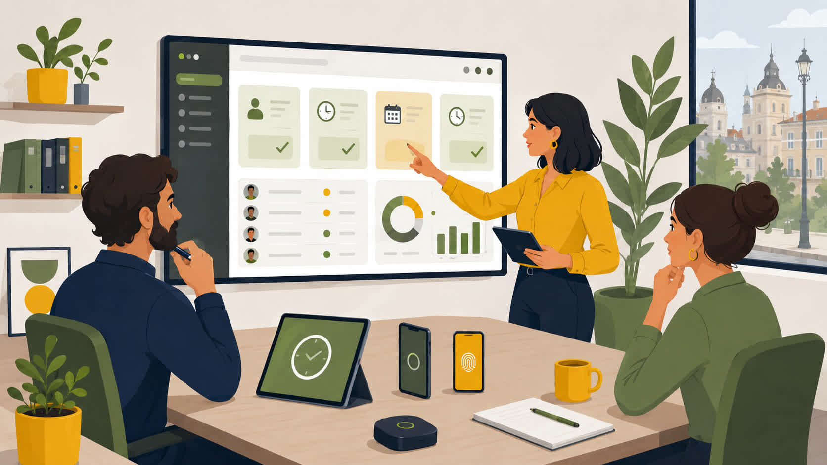 Comparativa de apps para fichar empleados en pymes españolas